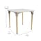 Flash Furniture 24 in W, 24 in L, 23 in H, Beechwood, Birch Plywood, Steel, Beech/White MK-ME088024-GG - alternate 4